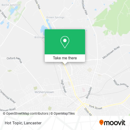 Mapa de Hot Topic
