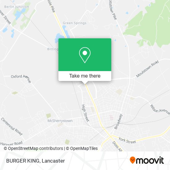 BURGER KING map