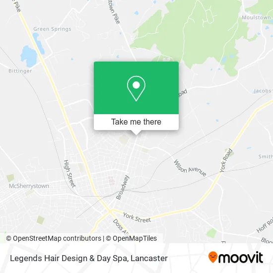 Legends Hair Design & Day Spa map