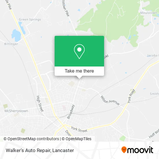 Walker's Auto Repair map