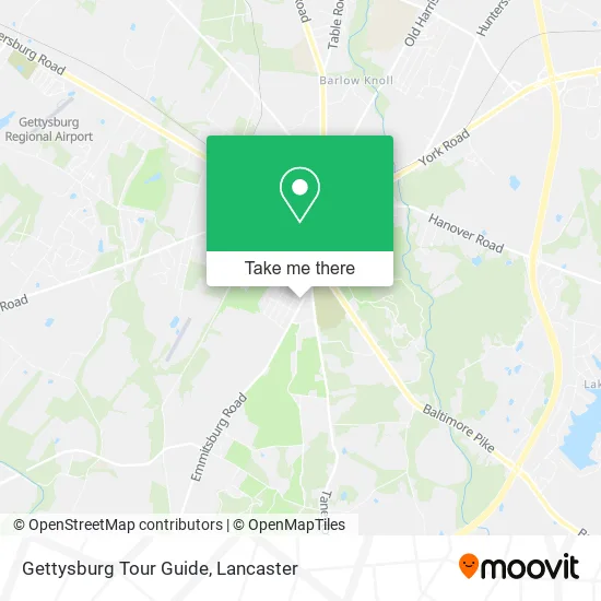 Gettysburg Tour Guide map