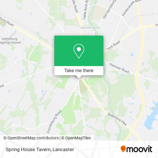 Spring House Tavern map