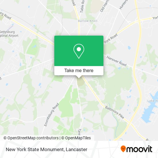 New York State Monument map