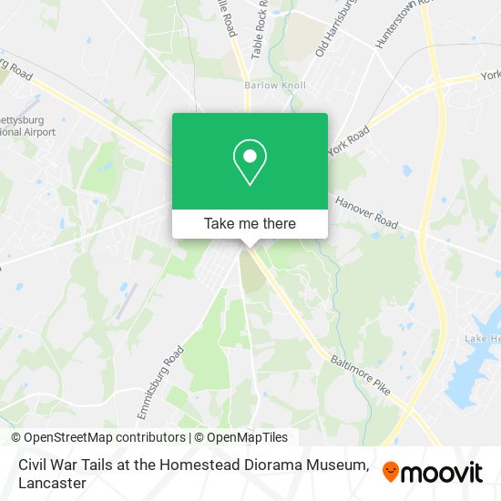 Civil War Tails at the Homestead Diorama Museum map
