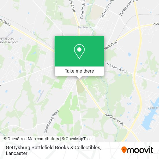 Gettysburg Battlefield Books & Collectibles map