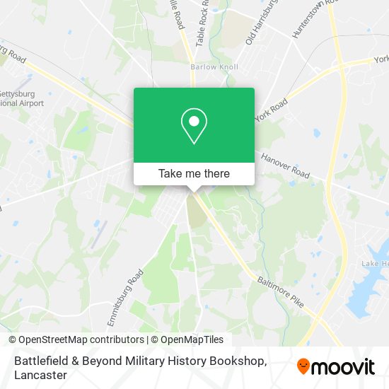 Battlefield & Beyond Military History Bookshop map