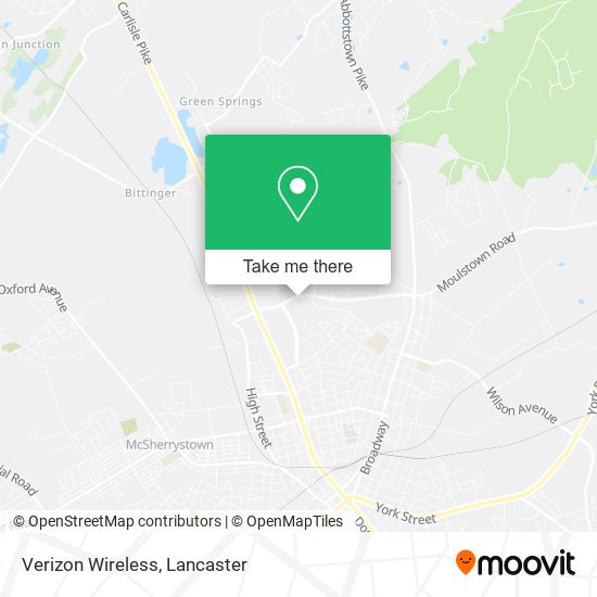 Verizon Wireless map