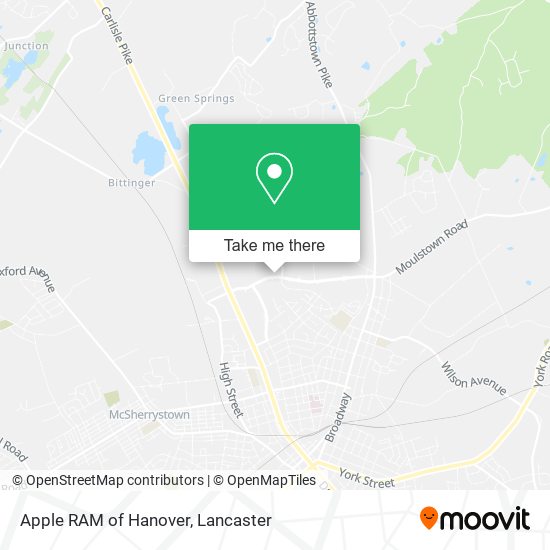 Mapa de Apple RAM of Hanover