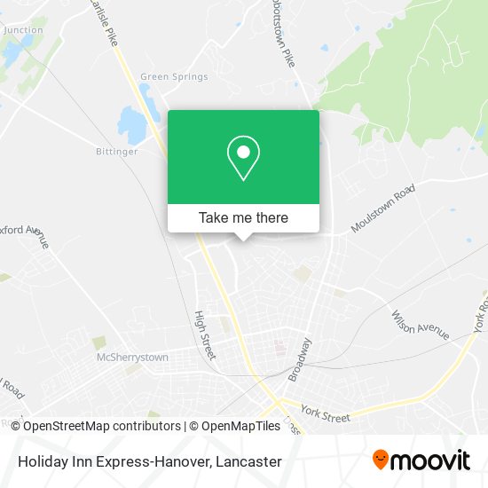 Holiday Inn Express-Hanover map