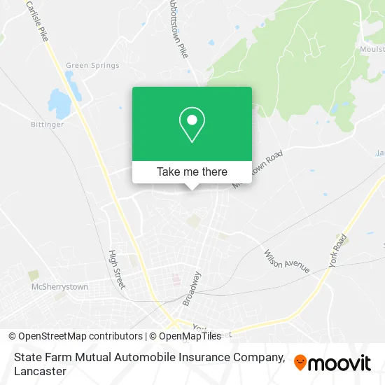 State Farm Mutual Automobile Insurance Company map