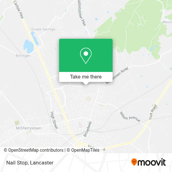 Nail Stop map