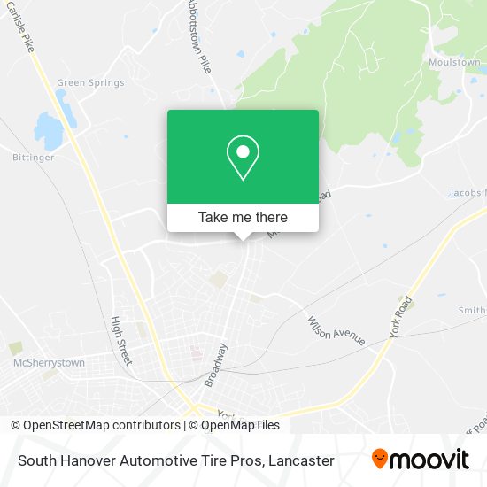 South Hanover Automotive Tire Pros map