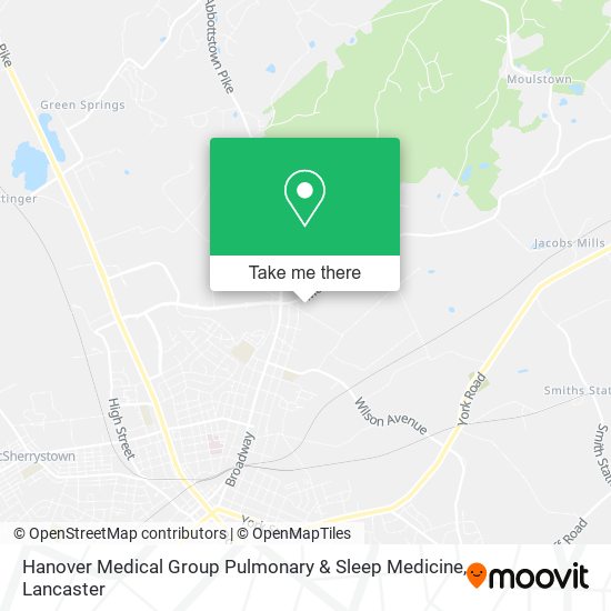 Mapa de Hanover Medical Group Pulmonary & Sleep Medicine