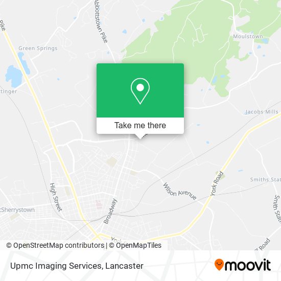 Upmc Imaging Services map