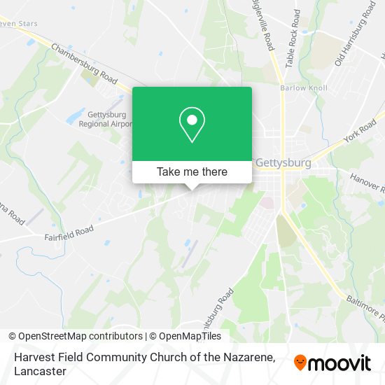 Mapa de Harvest Field Community Church of the Nazarene