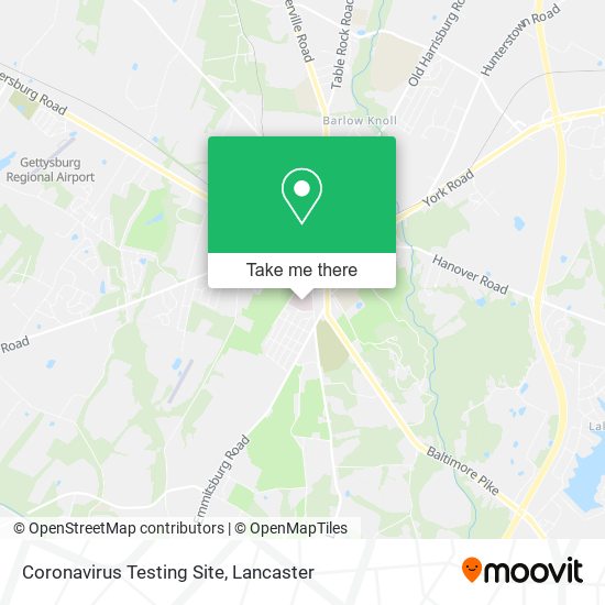 Mapa de Coronavirus Testing Site