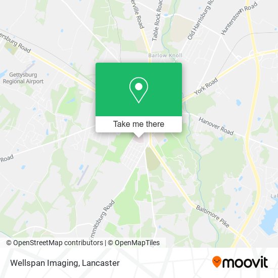 Mapa de Wellspan Imaging