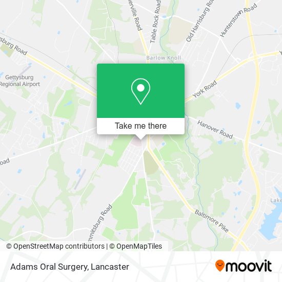 Adams Oral Surgery map