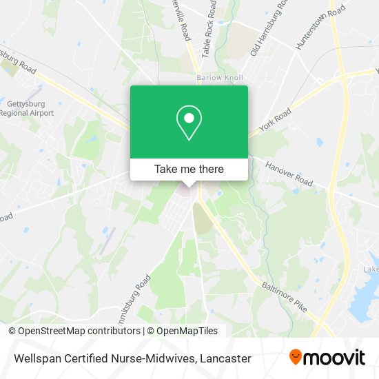 Wellspan Certified Nurse-Midwives map