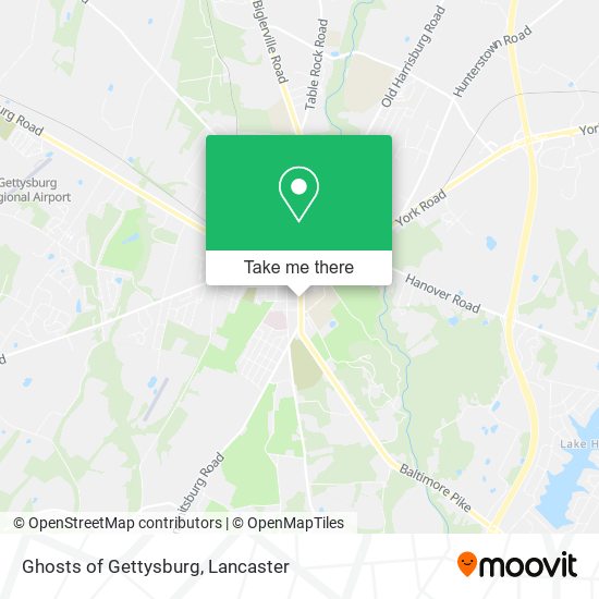 Ghosts of Gettysburg map