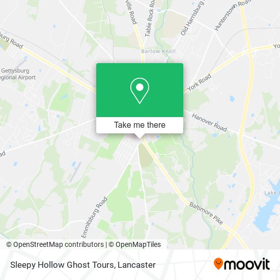 Sleepy Hollow Ghost Tours map