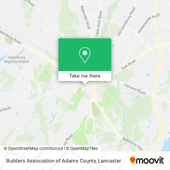 Builders Association of Adams County map