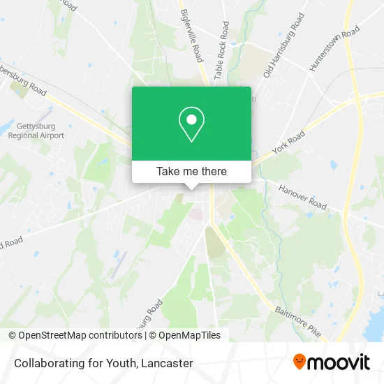 Collaborating for Youth map