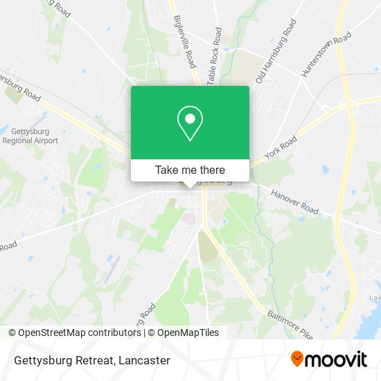 Gettysburg Retreat map