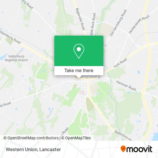 Mapa de Western Union