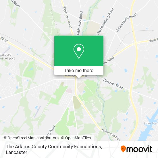 Mapa de The Adams County Community Foundations