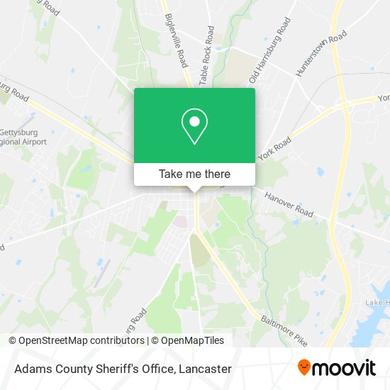 Adams County Sheriff's Office map