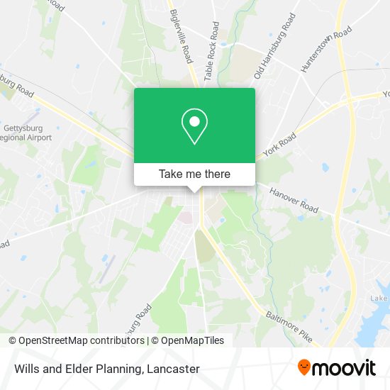 Wills and Elder Planning map