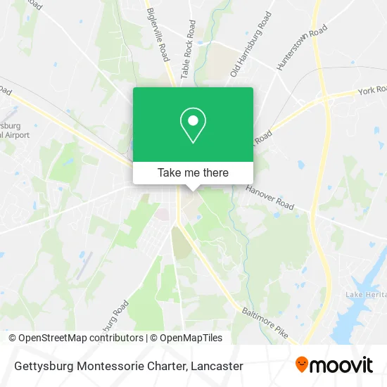 Gettysburg Montessorie Charter map