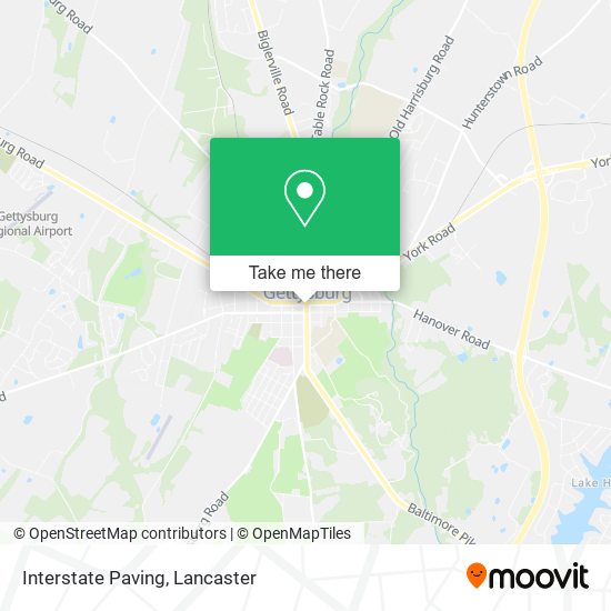 Interstate Paving map