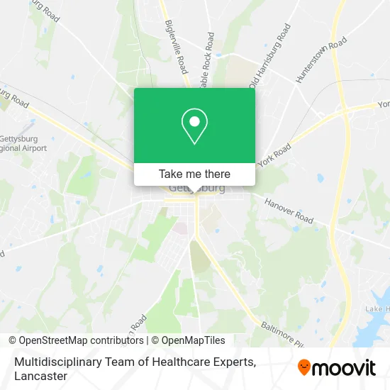 Multidisciplinary Team of Healthcare Experts map