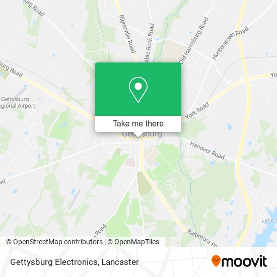 Gettysburg Electronics map