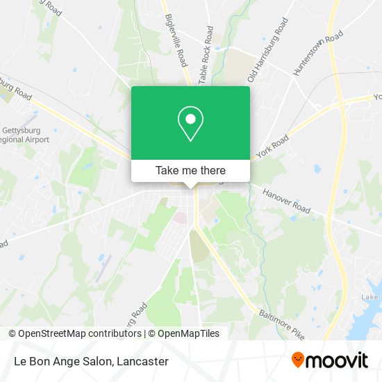Le Bon Ange Salon map