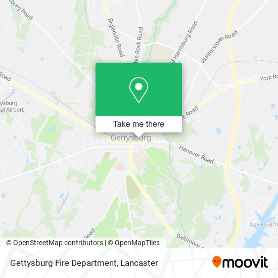 Mapa de Gettysburg Fire Department