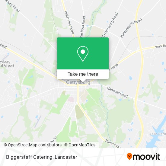 Mapa de Biggerstaff Catering