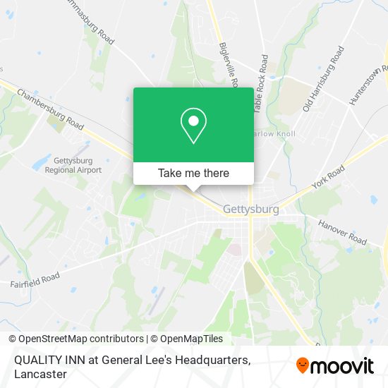 Mapa de QUALITY INN at General Lee's Headquarters