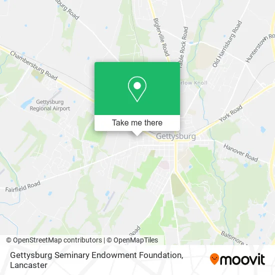 Gettysburg Seminary Endowment Foundation map