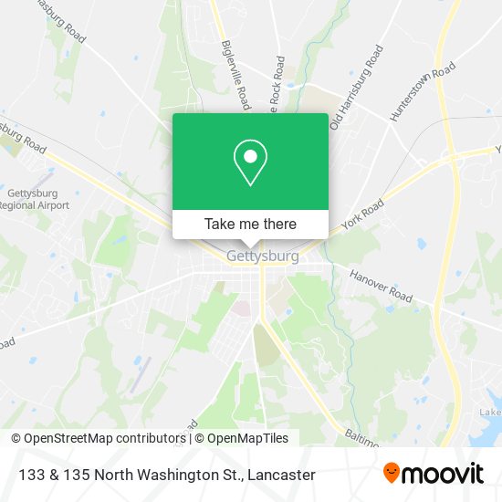 133 & 135 North Washington St. map