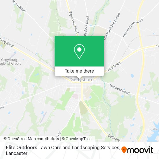 Elite Outdoors Lawn Care and Landscaping Services map