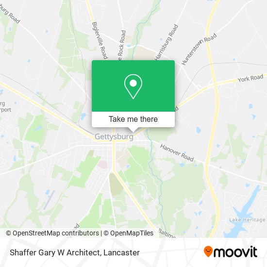 Shaffer Gary W Architect map