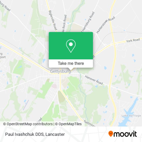 Paul Ivashchuk DDS map