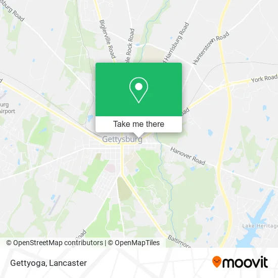 Gettyoga map