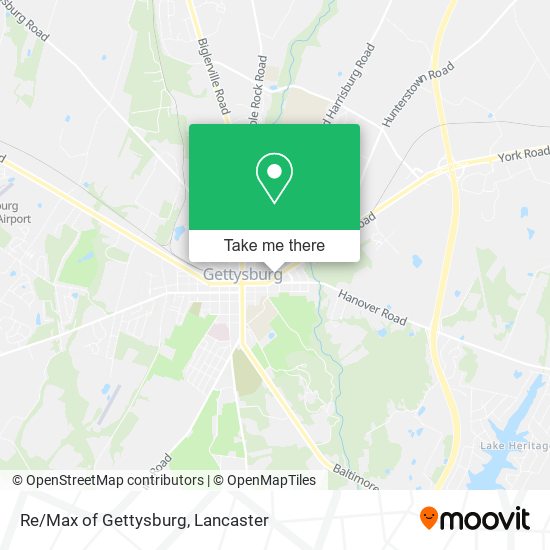 Mapa de Re/Max of Gettysburg