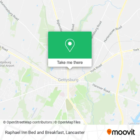 Raphael Inn Bed and Breakfast map
