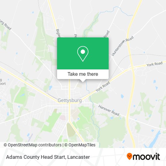 Adams County Head Start map