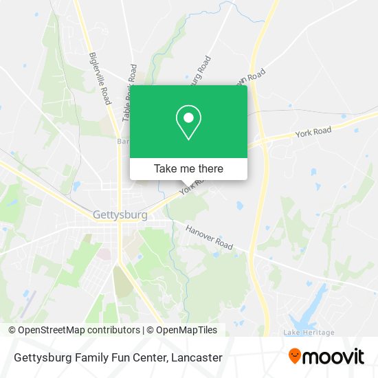 Gettysburg Family Fun Center map